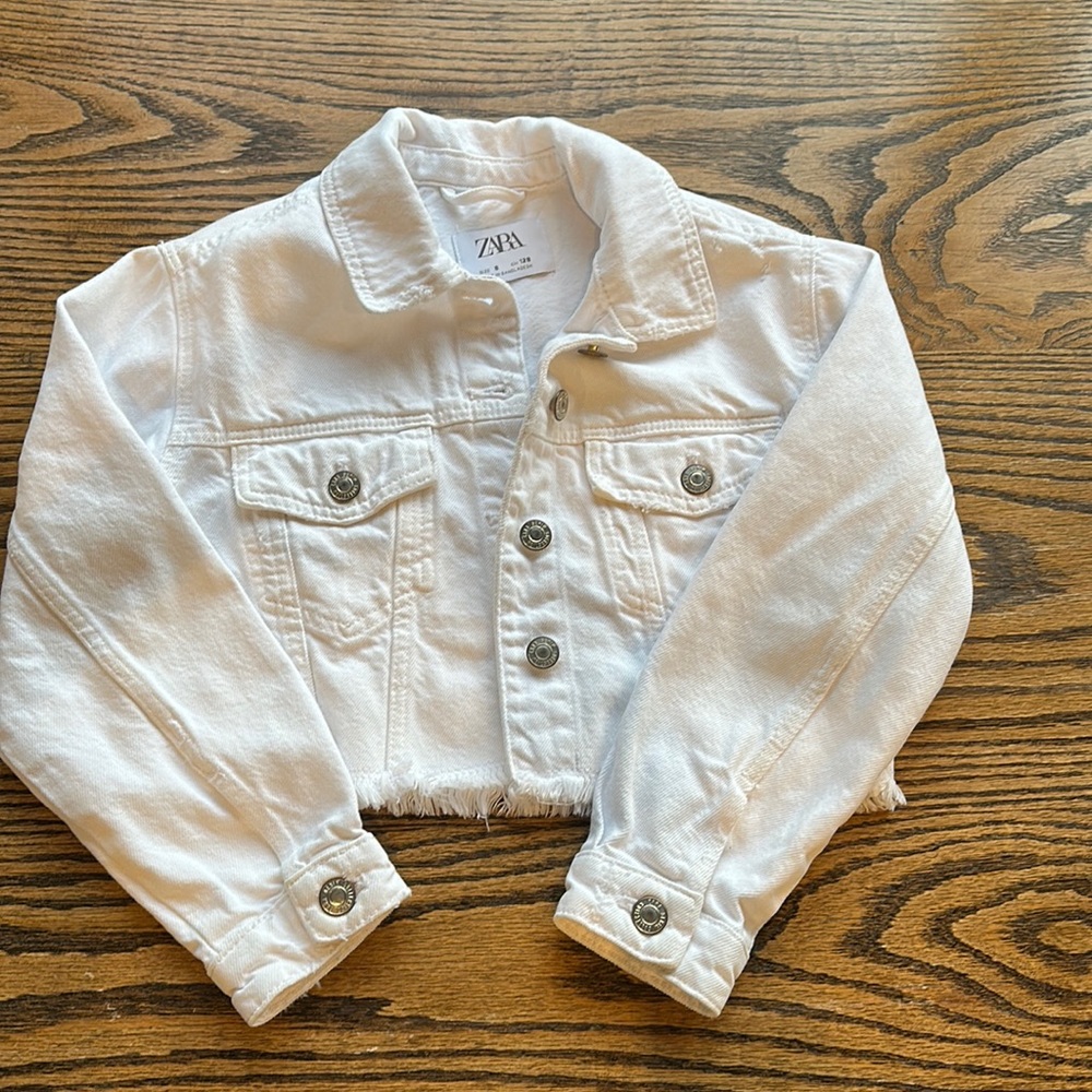 White Zara jean jacket